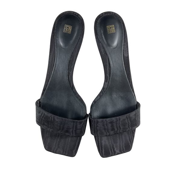 Toteme 'Moire' Black Mules Size 8 - Picture 4 of 9